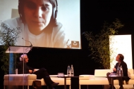 Jekaterina Samutsevitj från Pussy Riot. Foto: Kjell Holmstrand.